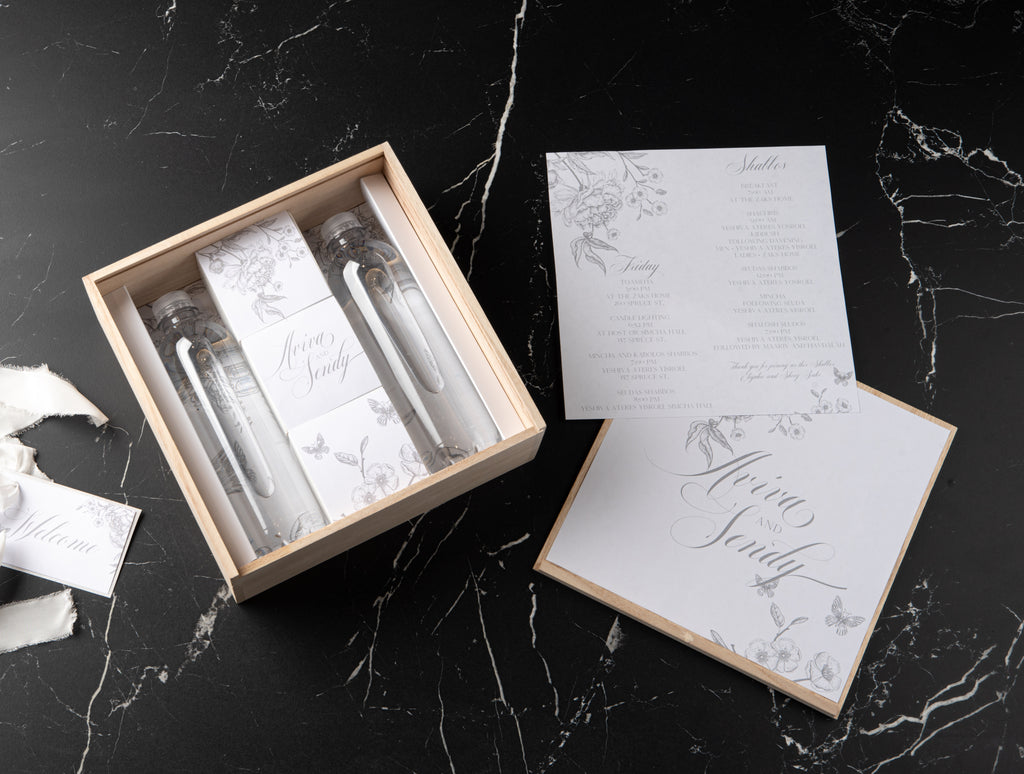 Frayed Florals Wooden Welcome Box